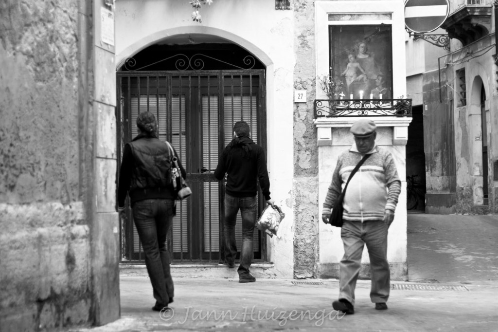 A Street Corner in Siracusa, Sicily, copyright Jann Huizenga