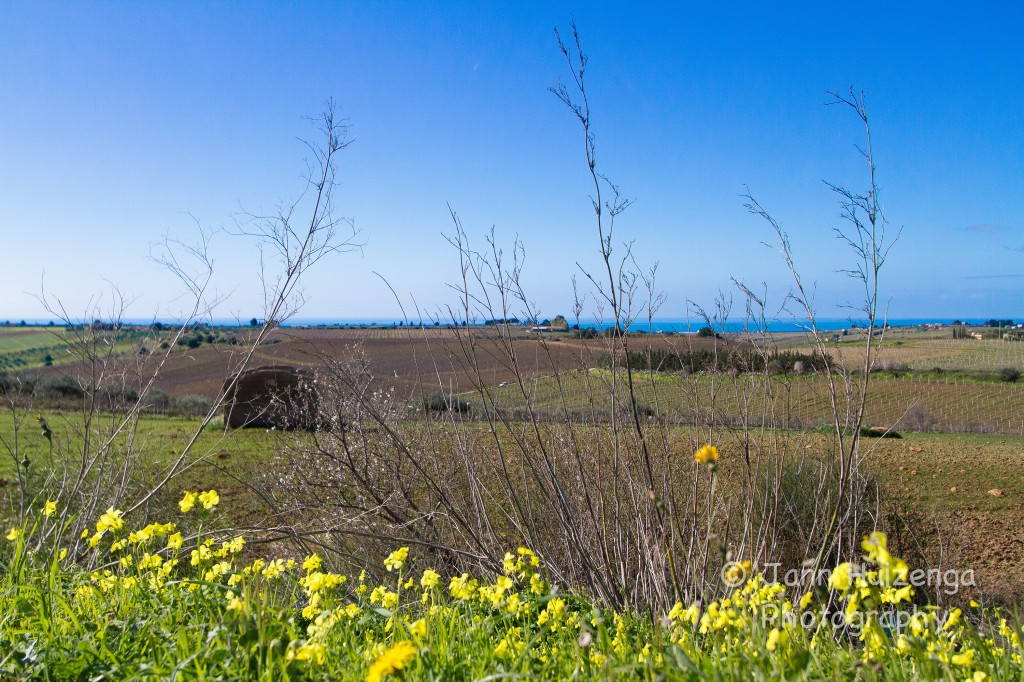 Landscape in Sicily, copyright Jann Huizenga
