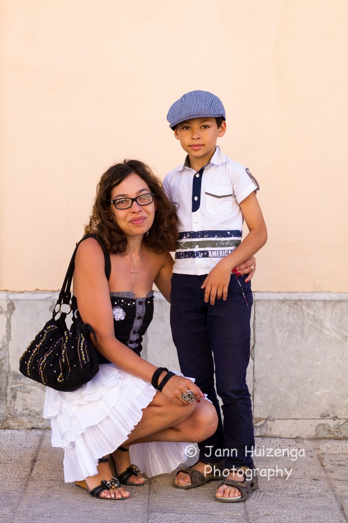 Sicilian Mom & Son, Copyright Jann Huizenga